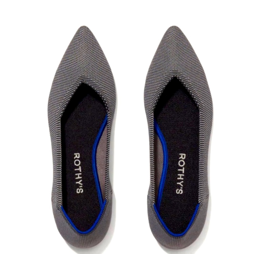 Rothy’s birdseye pointed toe flat